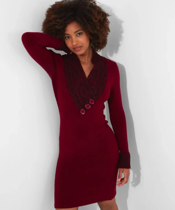 Shop Women's Collection | Cardigans & Coatigans | Sale Knitwear & Jumpers | Top Picks | Top Picks | Women's Joe Browns Curiously Cosy Jumper Dress Rumba Red