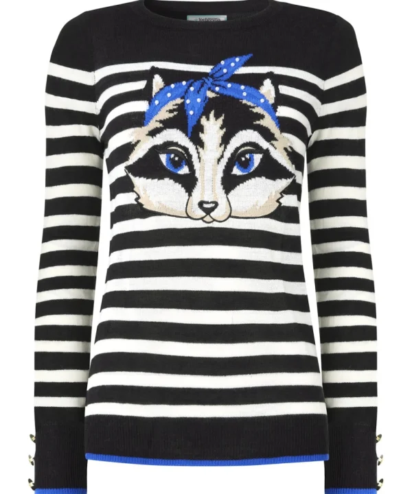 Shop Women's Collection | Cardigans & Coatigans | Sale Knitwear & Jumpers | Top Picks | Top Picks | Women's Joe Browns Curiously Cute Raccoon Jumper Black