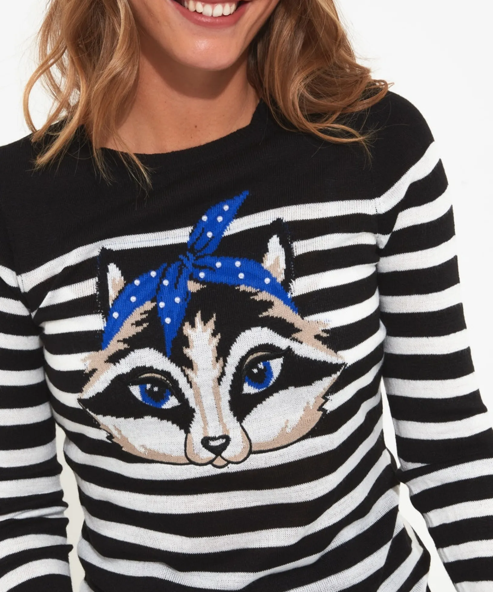 curiously_cute_raccoon_ju_4.webp Shop Women's Collection | Cardigans & Coatigans | Sale Knitwear & Jumpers | Top Picks | Top Picks | Women's Joe Browns Curiously Cute Raccoon Jumper Black