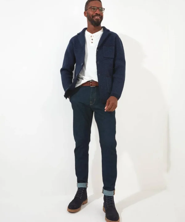 Shop Men's Collection | Knitwear & Jumpers | Top Picks | Men,s Joe Browns Cut Above Cardigan Navy