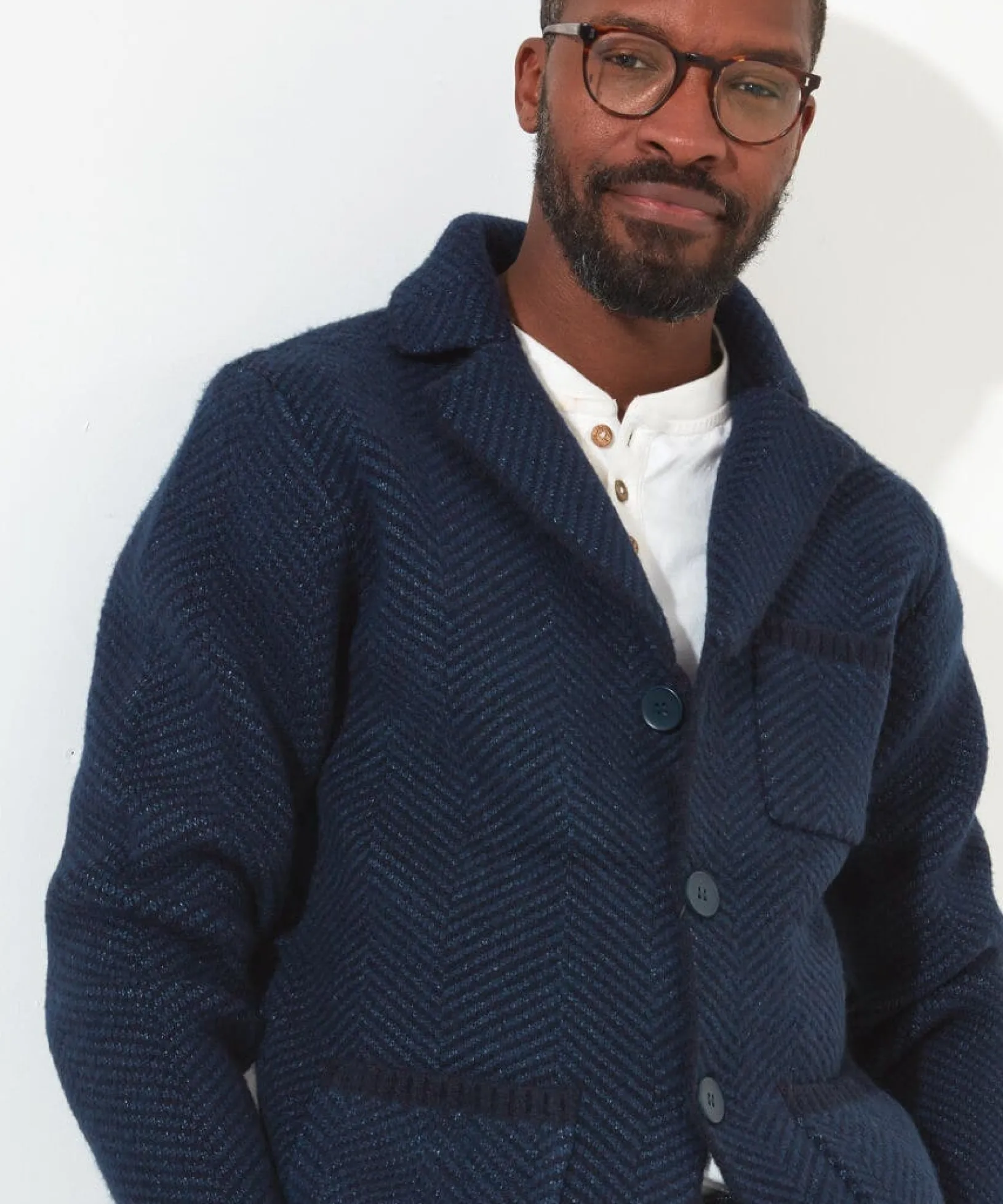 cut_above_cardigan_5.webp Shop Men's Collection | Knitwear & Jumpers | Top Picks | Men,s Joe Browns Cut Above Cardigan Navy