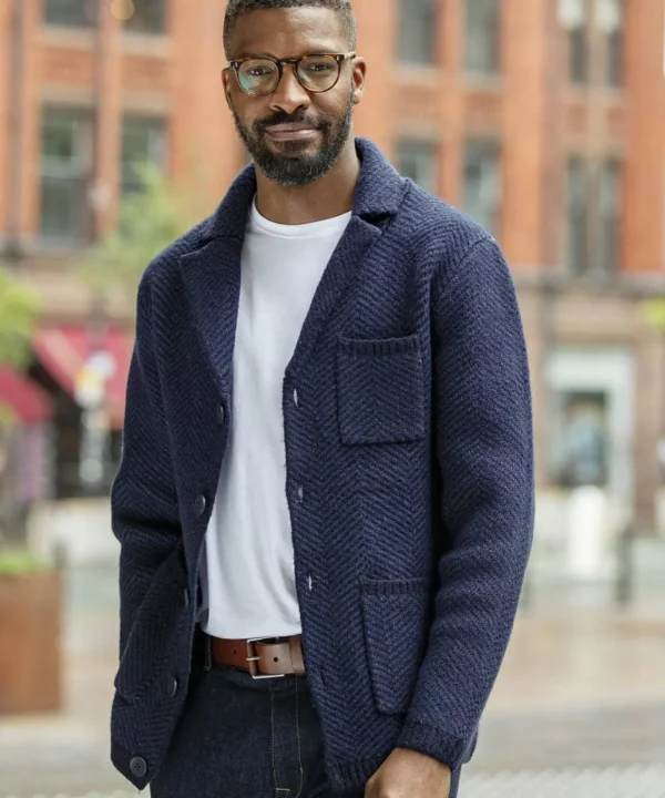 Shop Men's Collection | Knitwear & Jumpers | Top Picks | Men,s Joe Browns Cut Above Cardigan Navy
