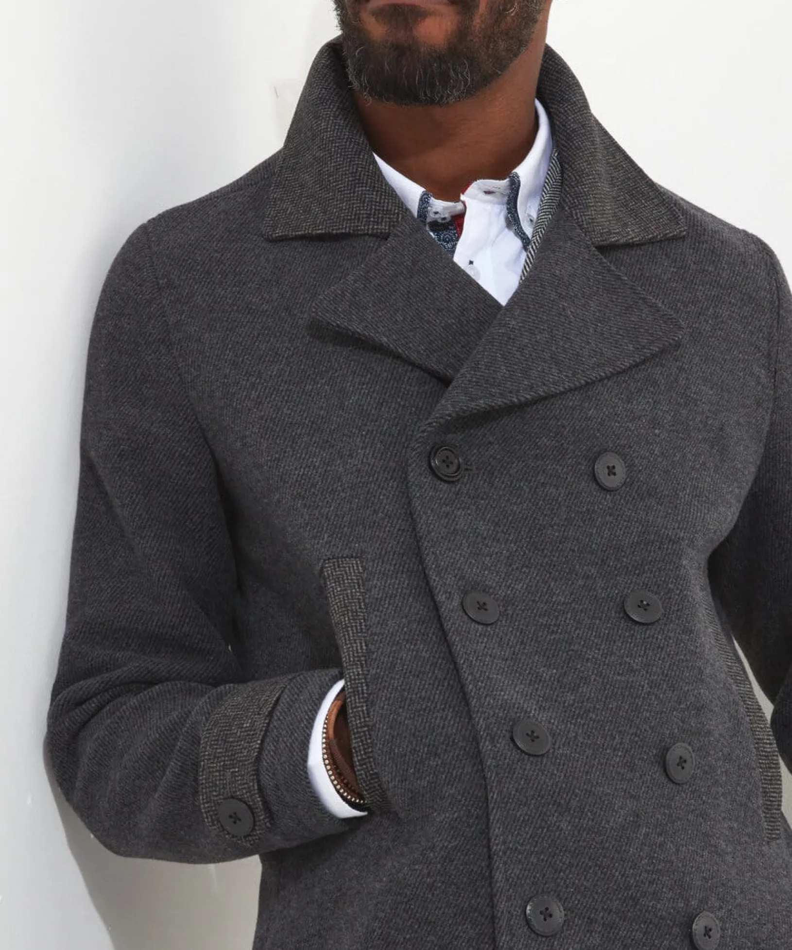 dapper_double_breasted_co_5.webp Shop Men's Collection | Gifts | Coats & Jackets | Sale Coats & Jacket | Top Picks | Men,s | Men,s | Men,s Joe Browns Dapper Double Breasted Coat Grey