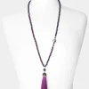 Accessories & Jewellery | Sale Accessories & Jewellery | Women's | Women's Joe Browns Dazzle Me Tassel Necklace Purple / Silver Grey
