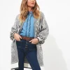 Cardigans & Coatigans | Sale Knitwear & Jumpers | Top Picks | Women's Joe Browns Dazzling Geo Balloon Sleeve Cardigan Grey