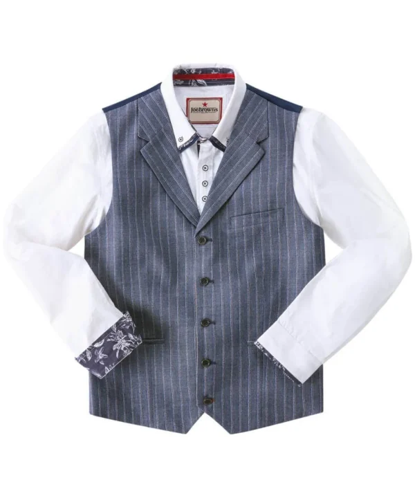 Sale Waistcoats | Sale Coats & Jacket | Men，s | Men，s Joe Browns Deadly Dapper Waistcoat Blue