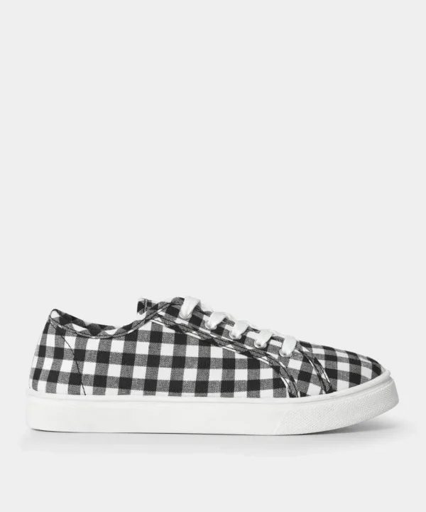 Sale Boots & Shoes | Women's Joe Browns Dear Lydia Gingham Pumps Black/White