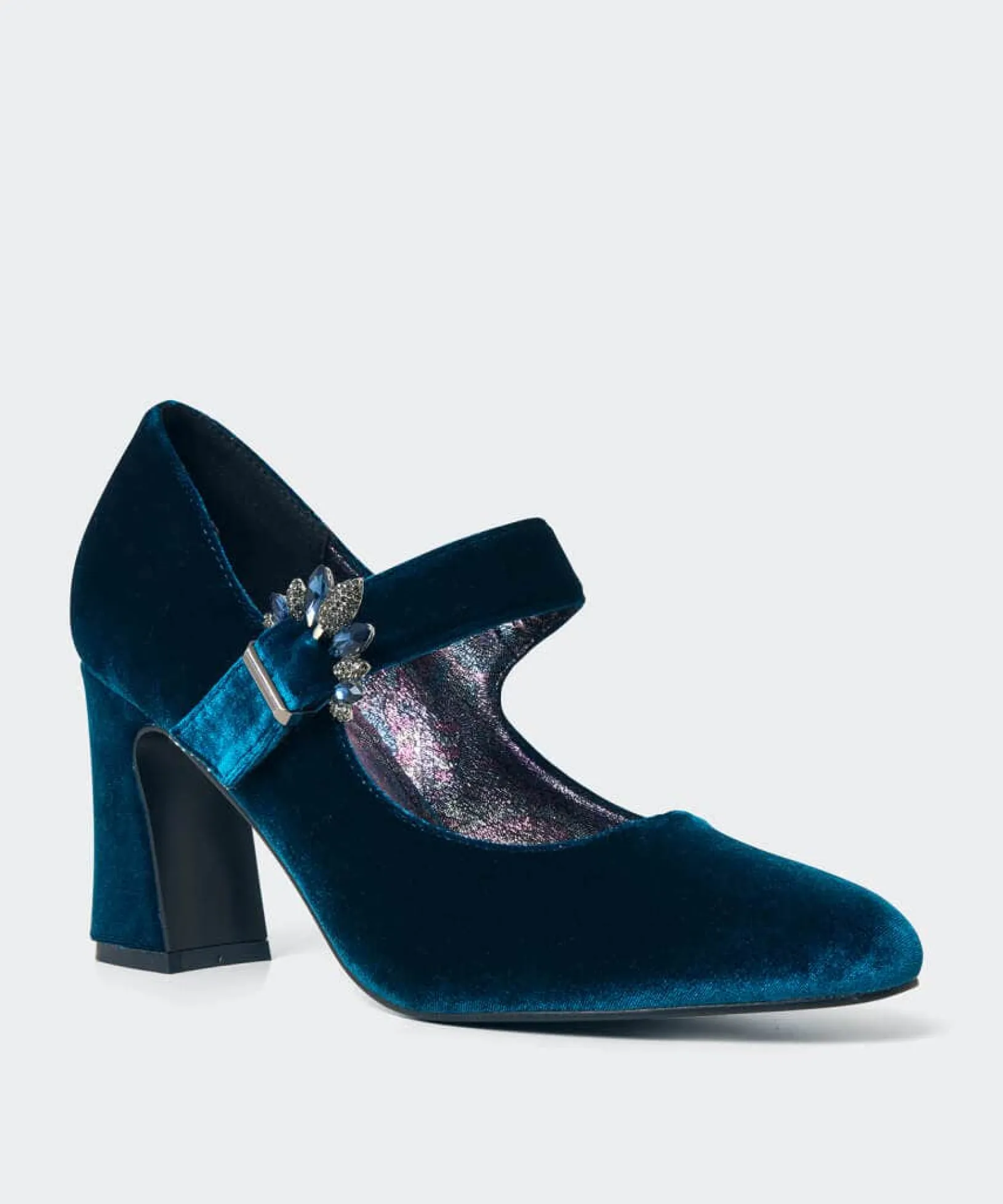 deco_decadence_velvet_sho_2.webp Party Footwear | Gifts | Boots & Shoes | Sale Boots & Shoes | Top Picks | Women's | Women's | Women's Joe Browns Deco Decadence Velvet Shoes Midnight