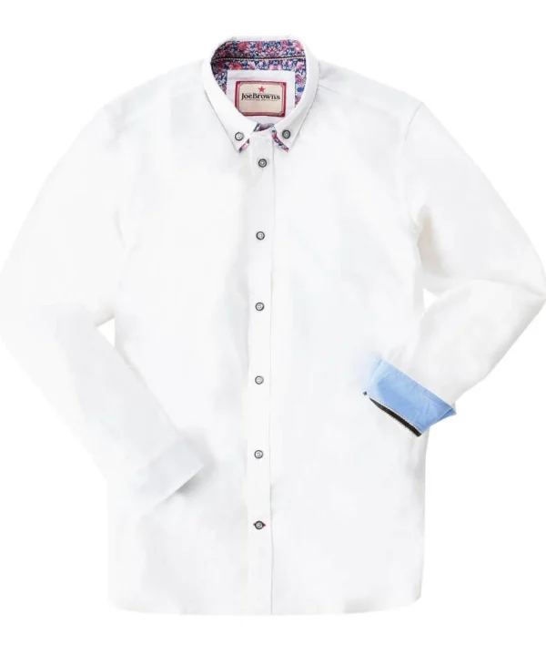 Shop Men's Collection | Work Shirts | Men's Tailoring | Shirts | Top Picks | Top Picks | Top Picks | Men，s Joe Browns Delightful Double Collar Shirt White