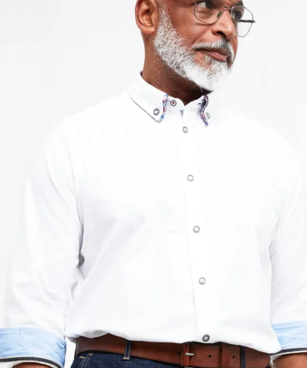 Shop Men's Collection | Work Shirts | Men's Tailoring | Shirts | Top Picks | Top Picks | Top Picks | Men，s Joe Browns Delightful Double Collar Shirt White