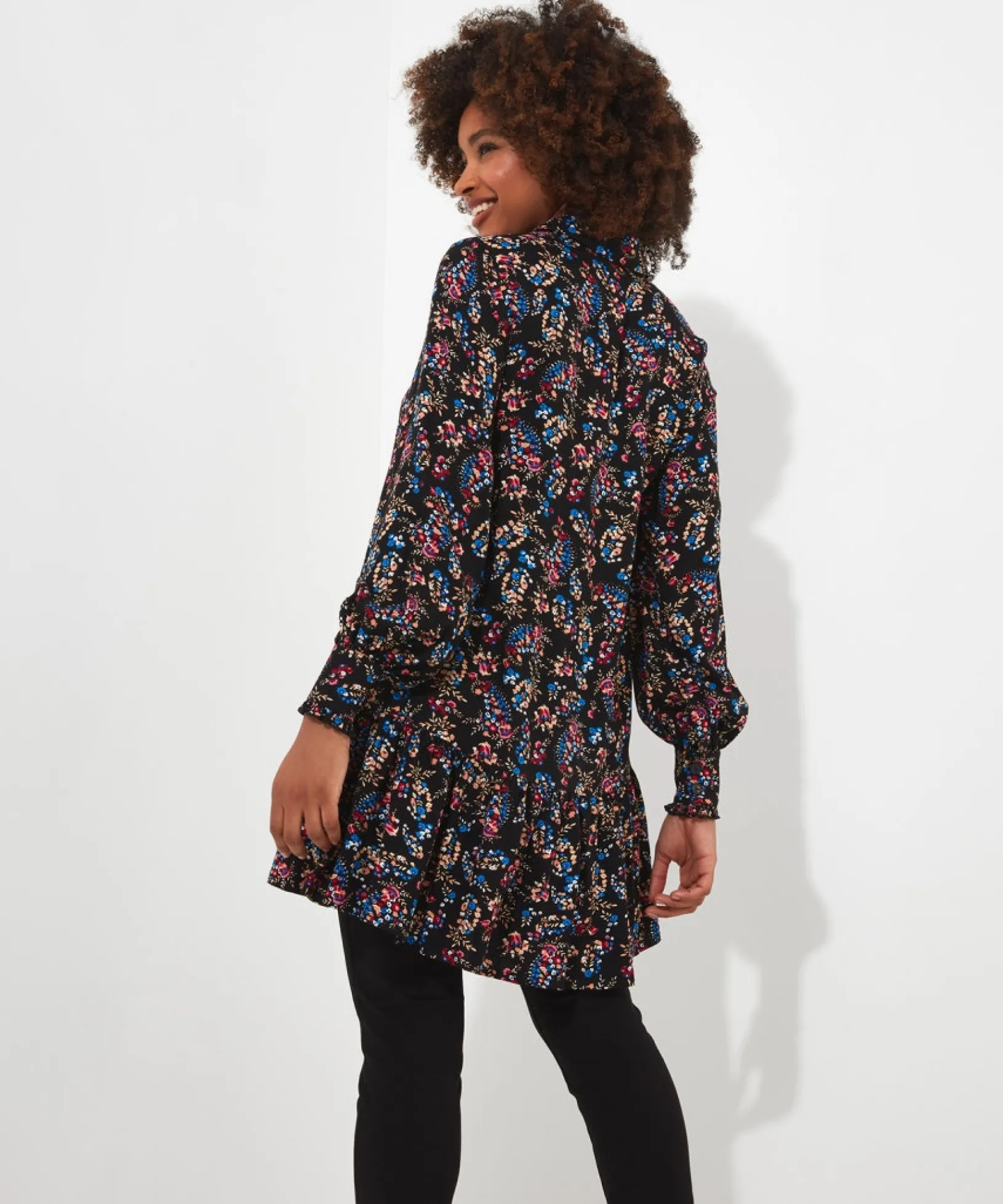ditsy_daydream_tunic_dres_3.webp Shop Women's Collection | Tops, Tunics & Blouses | Sale Tops, Tunics & Blouses | Top Picks | Women's | Women's Joe Browns Ditsy Daydream Tunic Dress Multi