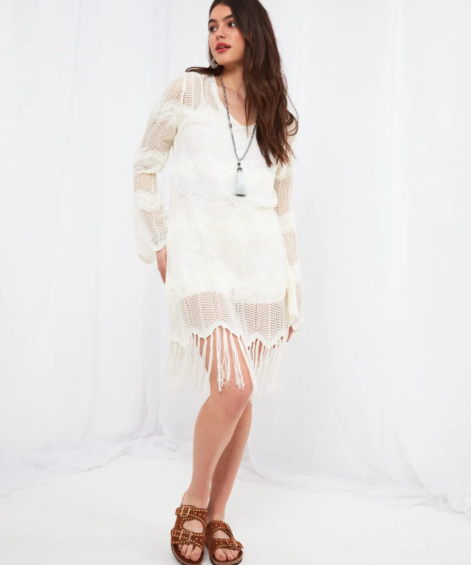 dreaming_of_summer_cover__2.webp Sale Accessories & Jewellery | Women's Joe Browns Dreaming Of Summer Cover Up Dress White