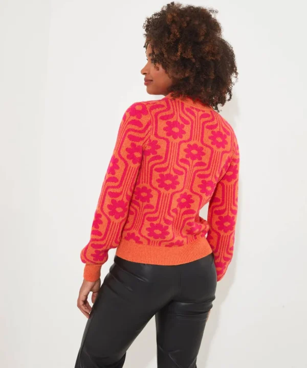 Shop Women's Collection | Cardigans & Coatigans | Top Picks | Top Picks Joe Browns Dreamy Daisy Cardigan Orange