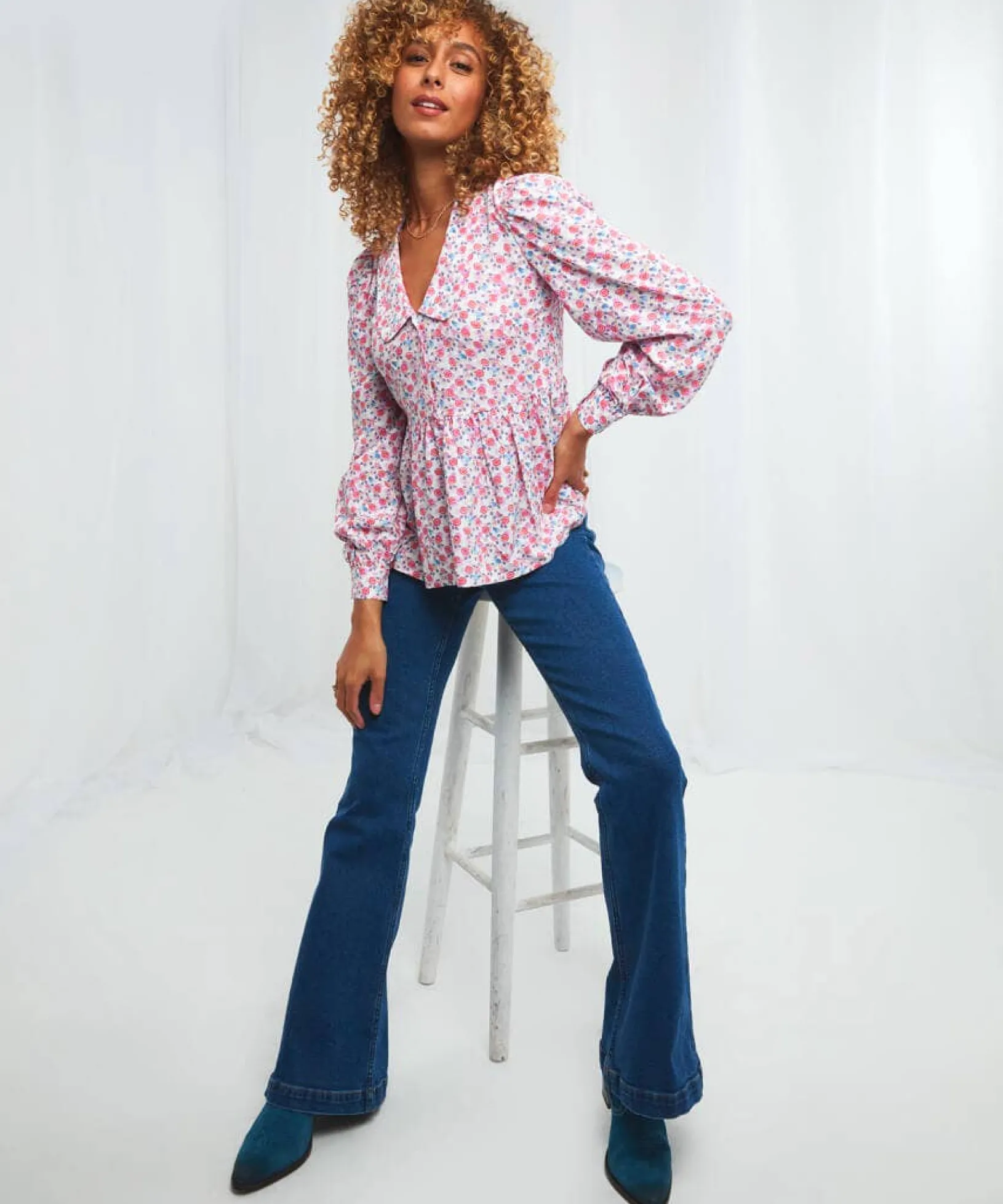 dreamy_ditsy_top_0.webp Sale Tops, Tunics & Blouses | Women's Joe Browns Dreamy Ditsy Top Pink