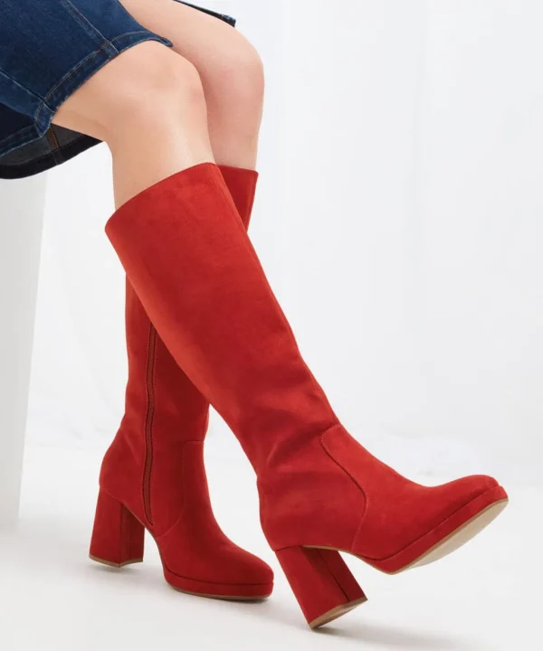 Boots & Shoes | Sale Boots & Shoes | Women's | Women's Joe Browns East Riverside Platform Boots Burnt Orange