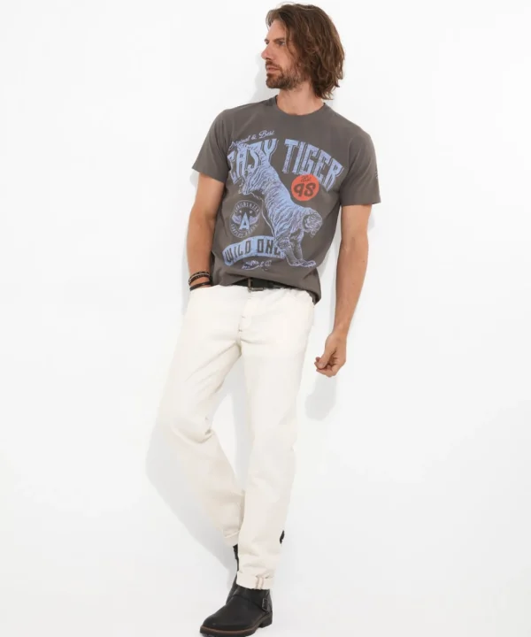 Shop Men's Collection | Graphic T-Shirts | Tops & T-Shirts | Sale Tops & T-Shirts | Top Picks | Top Picks | Men，s | Men，s Joe Browns Easy Tiger Tee Grey