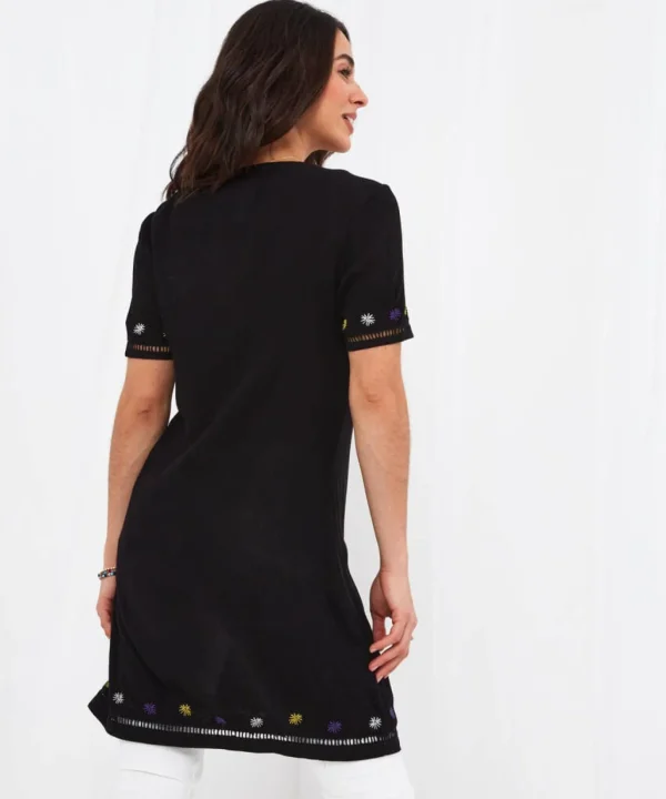Sale Tops, Tunics & Blouses | Women's Joe Browns Embroidered Flora Tunic Black