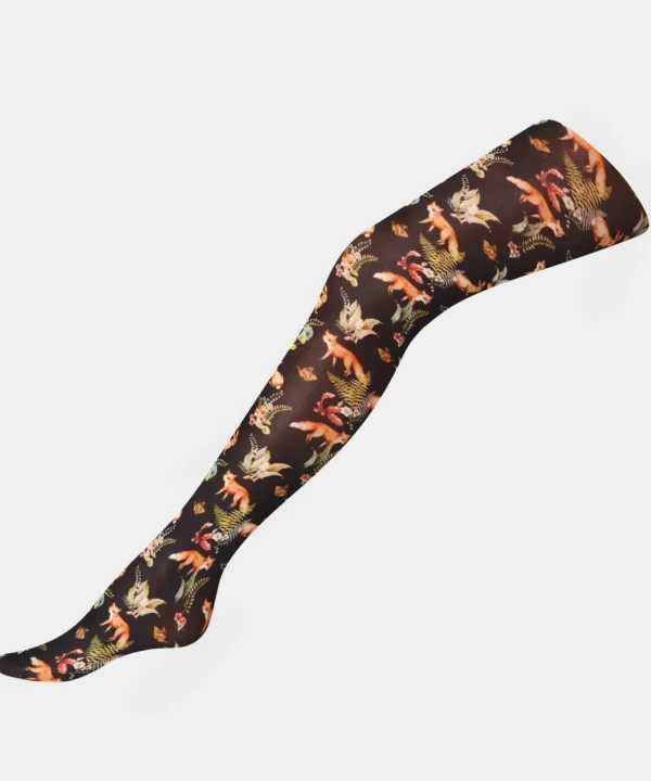 Accessories & Jewellery | Women's Joe Browns Enchanted Wood Printed Tights Black Multi