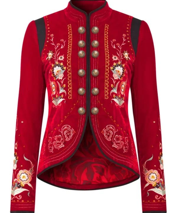 Shop Blazers | Sale Coats & Jacket | Women's | Women's Joe Browns Enchanting Embroide Jacket Red