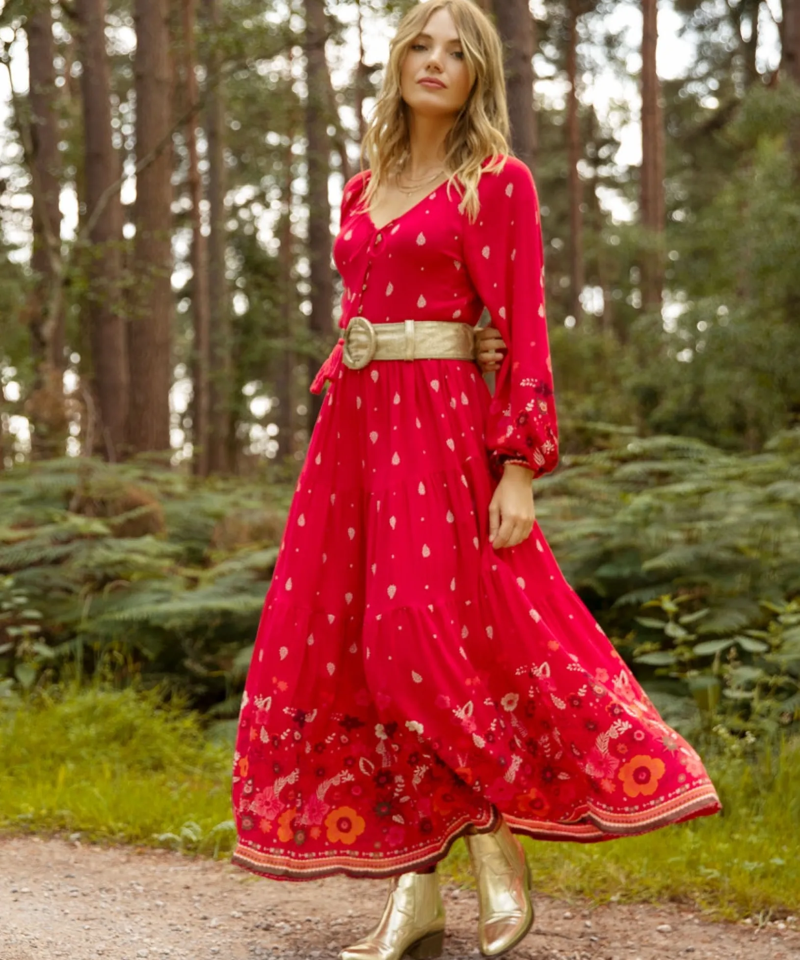 endless_summer_dress_2.webp Maxi Dresses | Boho Dresses | Dresses | Sale Dresses | Top Picks | Top Picks | Women's | Women's Joe Browns Endless Summer Dress Red