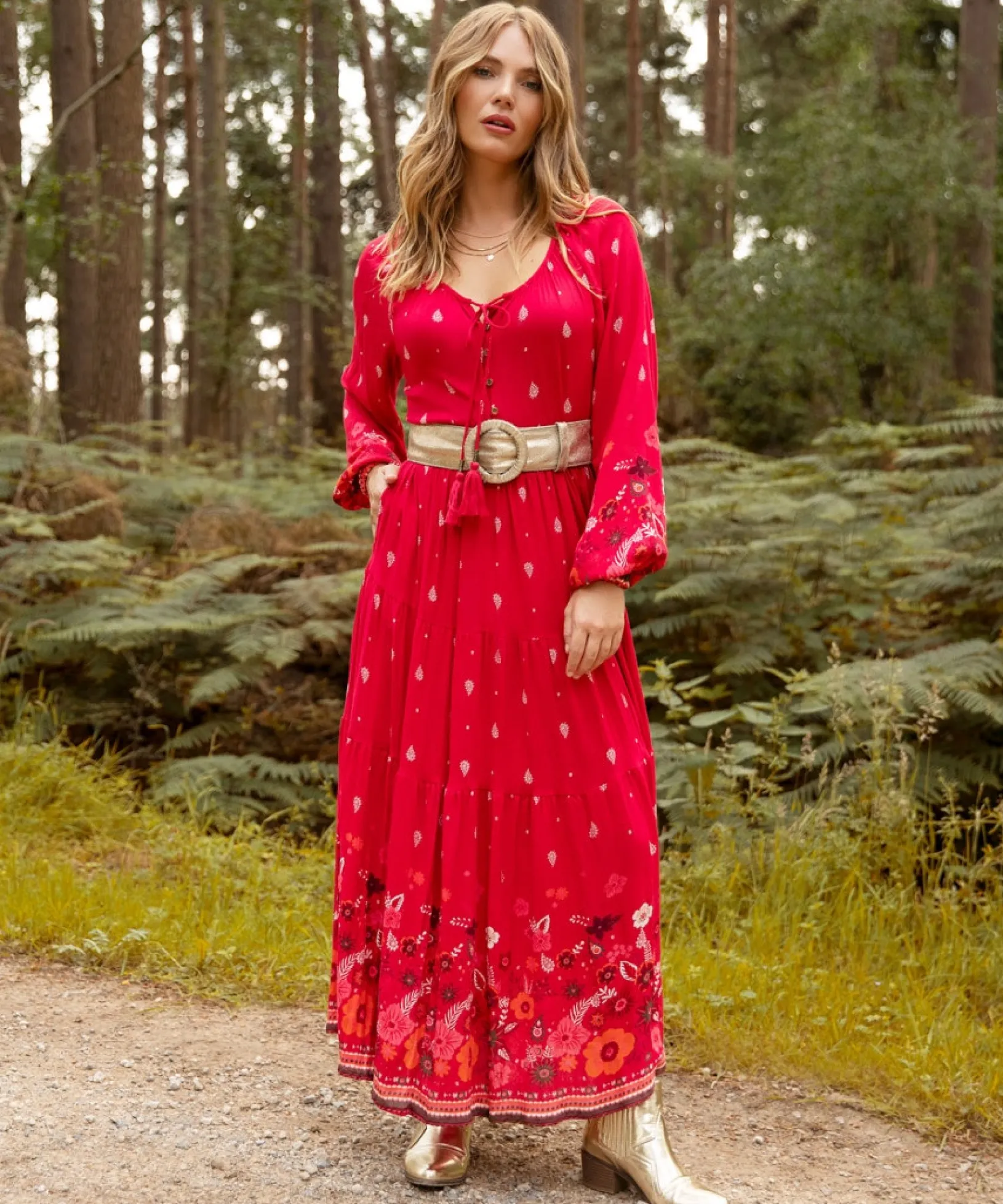 endless_summer_dress_5.webp Maxi Dresses | Boho Dresses | Dresses | Sale Dresses | Top Picks | Top Picks | Women's | Women's Joe Browns Endless Summer Dress Red