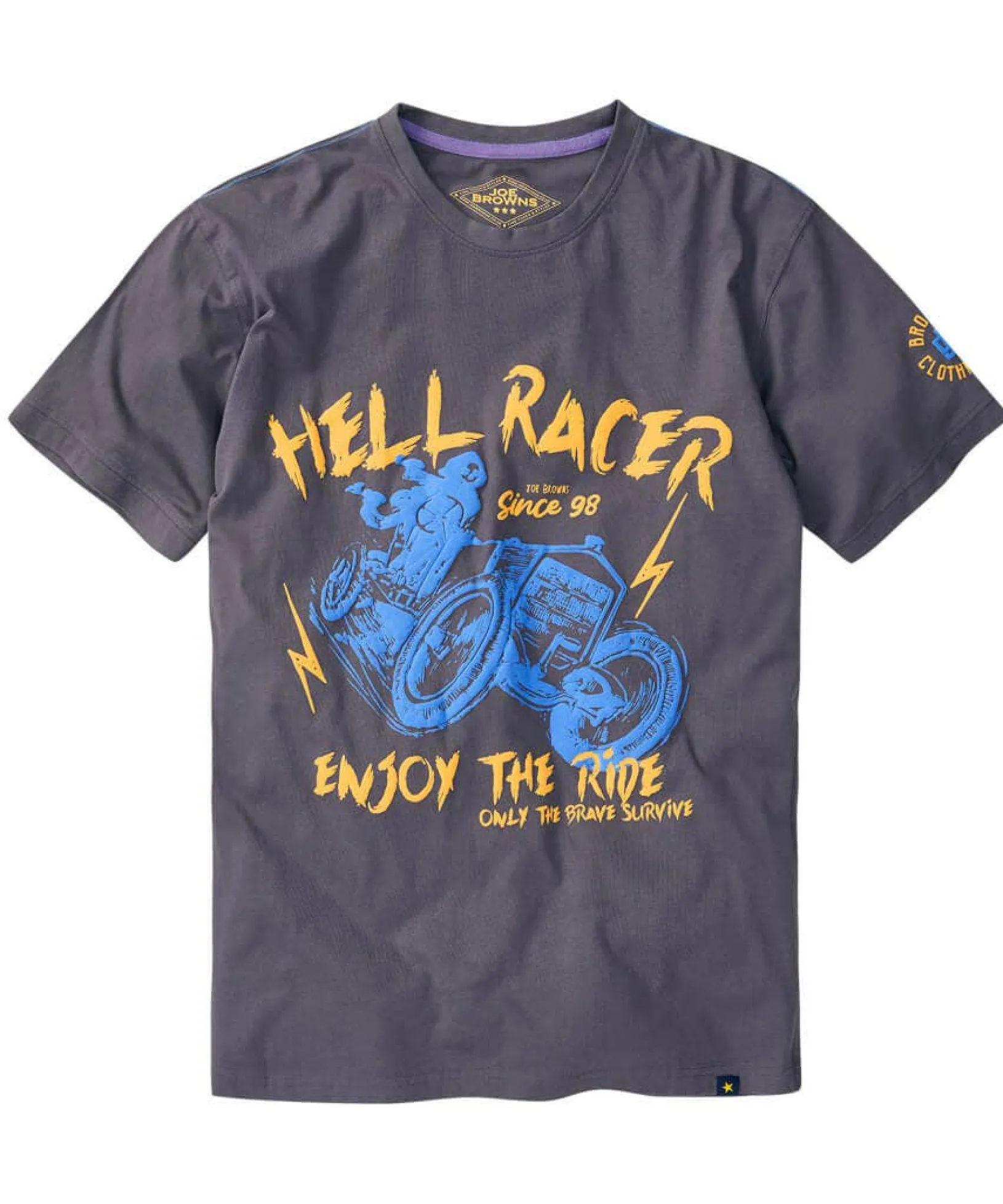enjoy_the_ride_tee_1.webp Sale Tops & T-Shirts | Men,s Joe Browns Enjoy the Ride Tee Grey