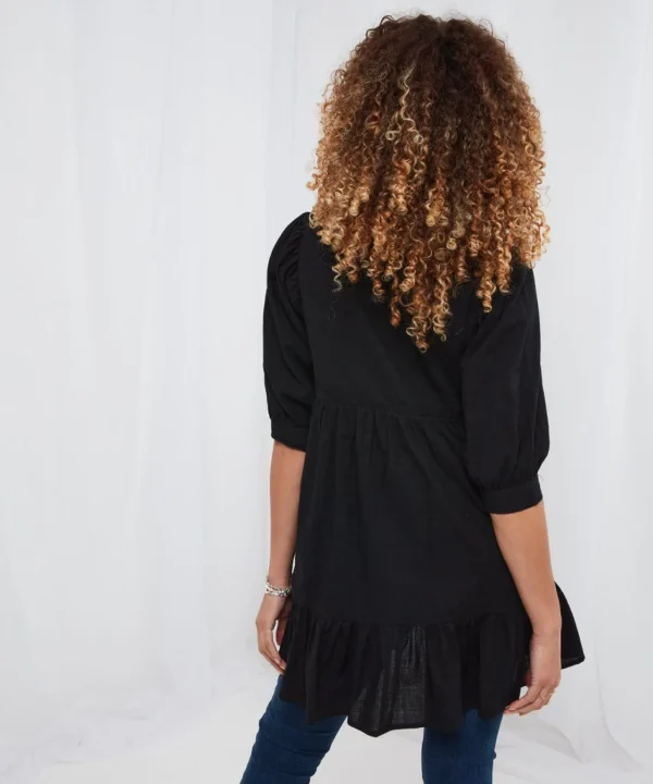 Sale Tops, Tunics & Blouses | Women's Joe Browns Erin Embroidered Tunic Black