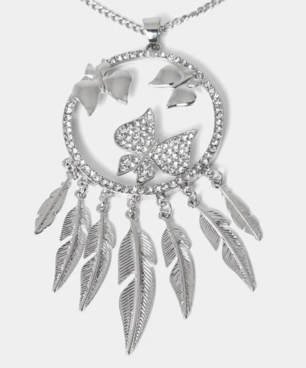 Gifts | Accessories & Jewellery | Sale Accessories & Jewellery | Women's | Women's | Women's Joe Browns Evening Charms Feather Necklace Silver