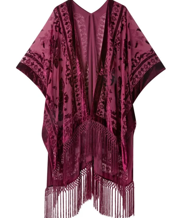 Occasion Outfits | Gifts | Cardigans & Coatigans | Accessories & Jewellery | Top Picks | Women's | Top Picks | Women's Joe Browns Evening Song Devore Kimono Wine