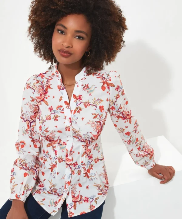 Tops, Tunics & Blouses | Sale Tops, Tunics & Blouses | Women's | Women's Joe Browns Exotic Birds Shirt White