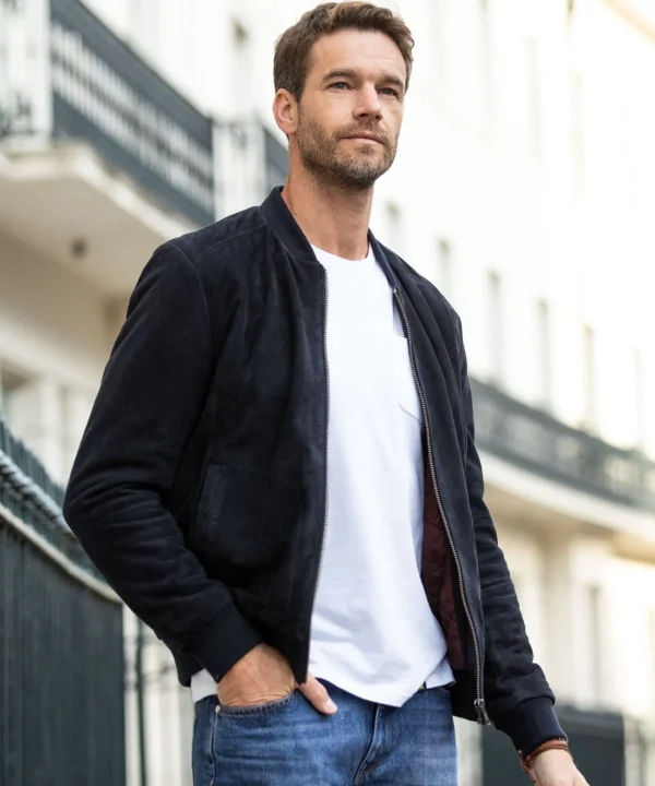 Shop Men's Collection | Leather Jackets | Layering Essentials | Coats & Jackets | Top Picks | Men,s | Men,s | Men,s Joe Browns Exquisite Premium Suede Bomber Navy