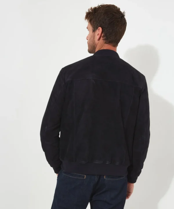 Shop Men's Collection | Leather Jackets | Layering Essentials | Coats & Jackets | Top Picks | Men,s | Men,s | Men,s Joe Browns Exquisite Premium Suede Bomber Navy