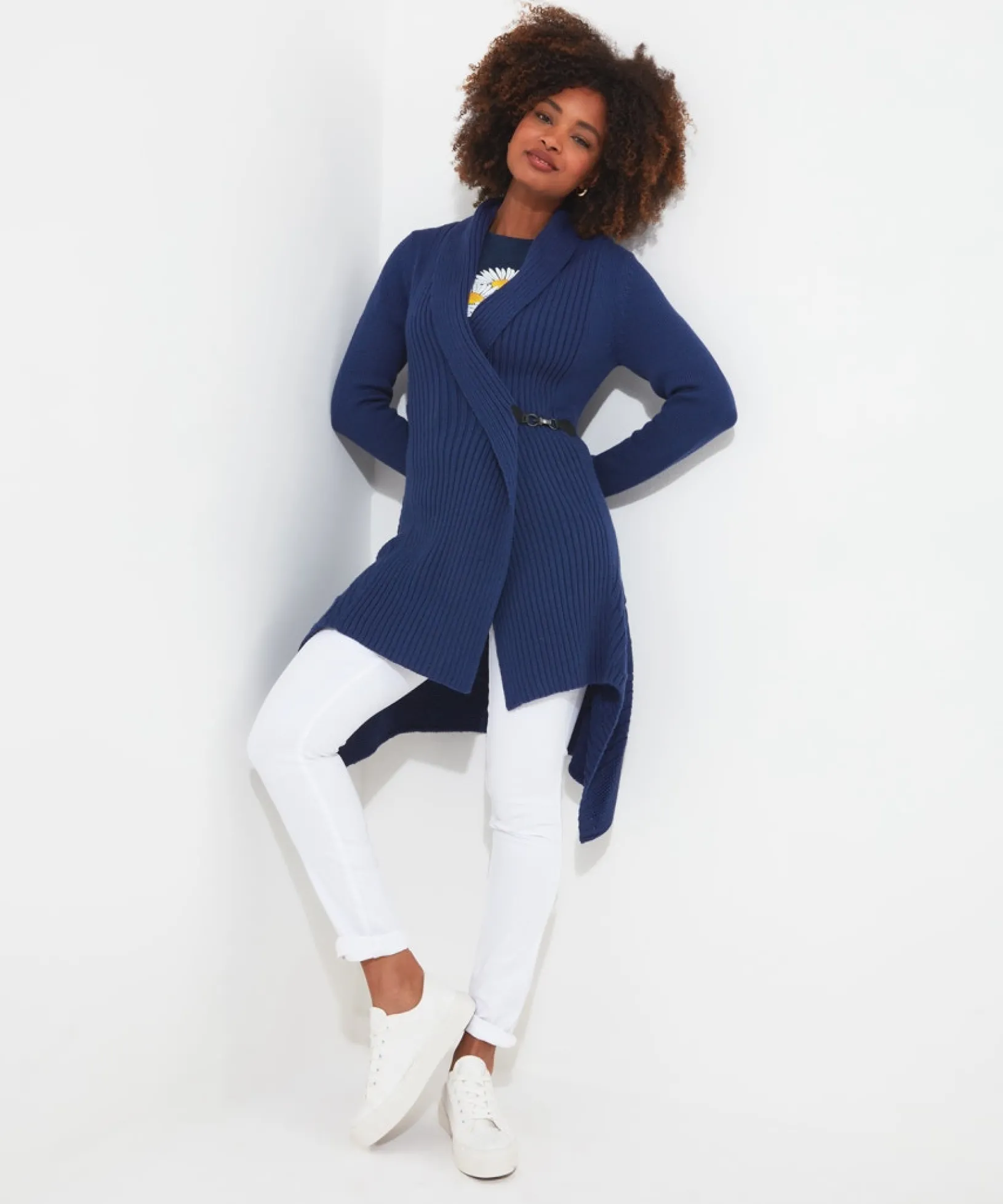 fabulous_buckle_cardigan_2.webp Shop Women's Collection | Cardigans & Coatigans | Sale Knitwear & Jumpers | Top Picks | Top Picks | Women's Joe Browns Fabulous Buckle Cardigan Navy