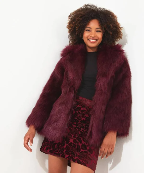 Shop Women's Collection | Occasion Outfits | Gifts | Coats & Jackets | Sale Coats & Jacket | Top Picks | Top Picks | Women's | Women's | Women's Joe Browns Fabulous Faux Fur Coat Berry