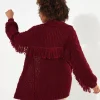 Cardigans & Coatigans | Sale Knitwear & Jumpers | Top Picks | Women's Joe Browns Fabulously Fringed Cardigan Berry