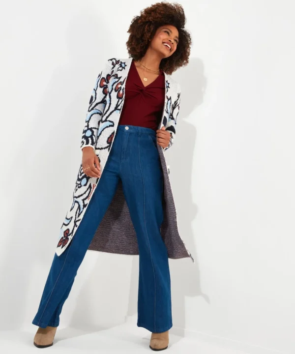 Cardigans & Coatigans | Sale Knitwear & Jumpers | Top Picks | Women's Joe Browns Fancy Floral Cardigan Blue
