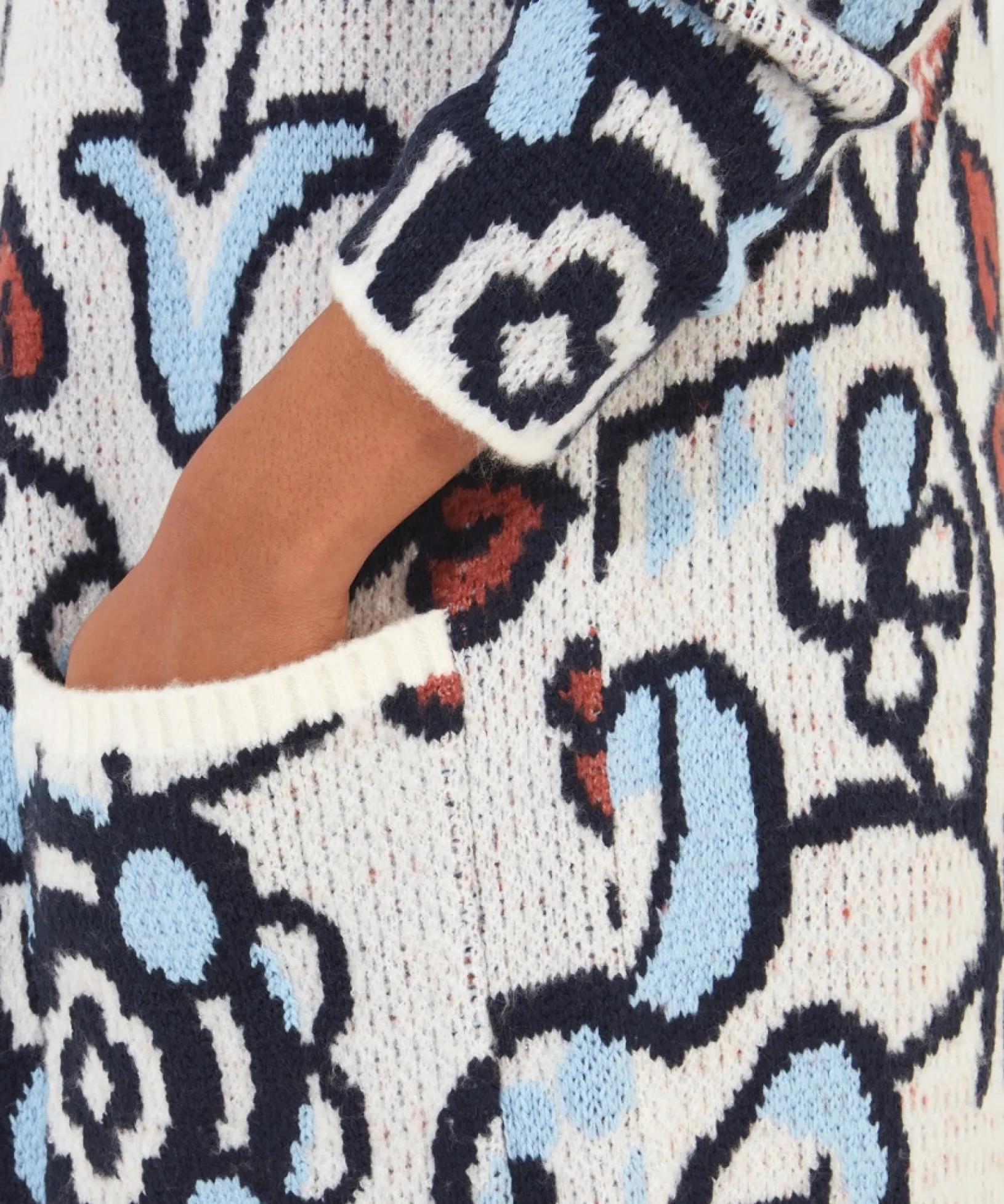 fancy_floral_cardigan_6.webp Cardigans & Coatigans | Sale Knitwear & Jumpers | Top Picks | Women's Joe Browns Fancy Floral Cardigan Blue