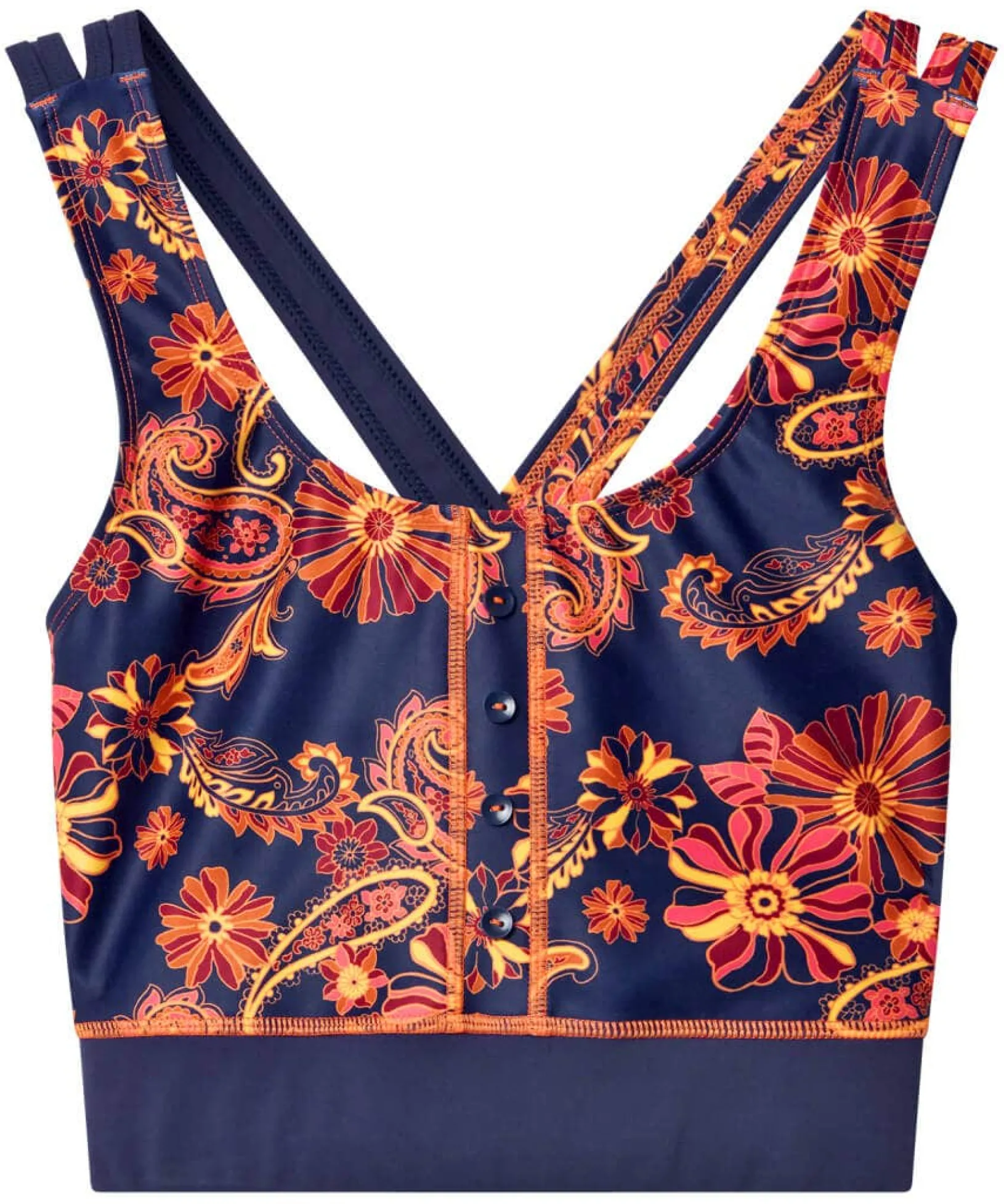 fancy_floral_yoga_top_1.webp Sale Pyjamas & Loungewear | Sale Tops, Tunics & Blouses | Women's | Women's Joe Browns Fancy Floral Yoga Top Blue