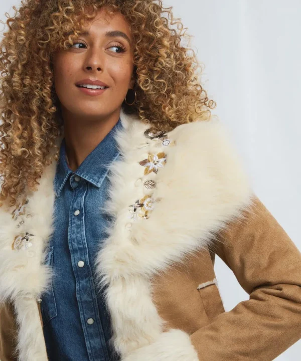 Shop Women's Collection | Coats & Jackets | Sale Coats & Jacket | Top Picks | Women's | Women's Joe Browns Fantastic Faux Fur Coat Natural