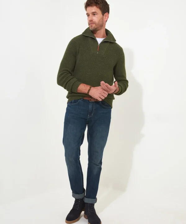 Shop Men's Collection | Hoodies & Sweatshirts | Layering Essentials | Knitwear & Jumpers | Top Picks | Men,s | Men,s | Men,s Joe Browns Fantastic Funnel Olive / Cream