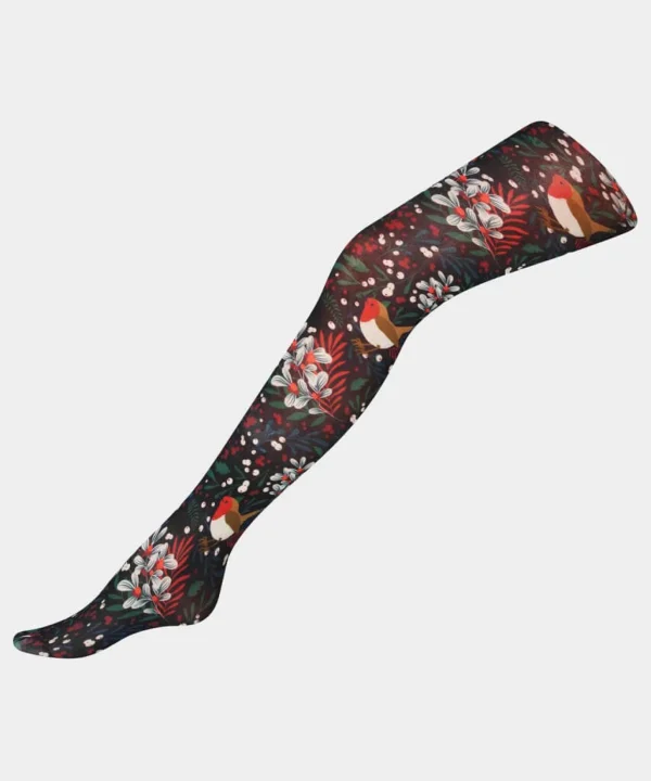 Gifts | Accessories & Jewellery | Half Price Christmas Styles | Sale Accessories & Jewellery | Women's | Women's | Women's | Women's Joe Browns Festive Robin Tights Black Multi