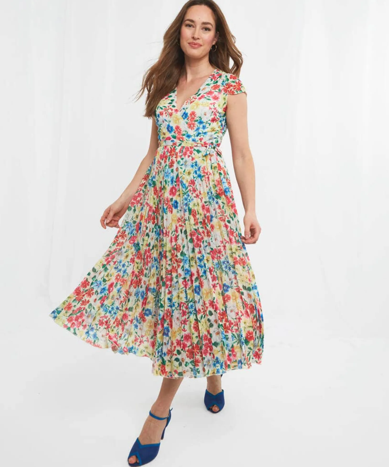finest_floral_occasion_dr_2.webp Sale Dresses | Women's Joe Browns Finest Floral Occasion Dress Multi