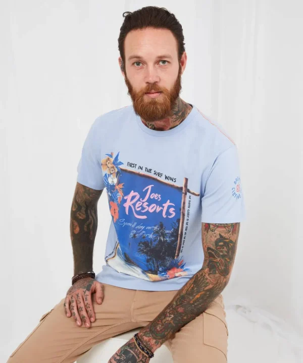 Sale Tops & T-Shirts | Men，s Joe Browns First in Tee Blue
