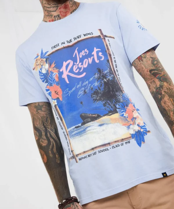 Sale Tops & T-Shirts | Men,s Joe Browns First in Tee Blue