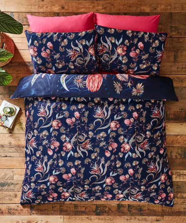 Bedroom | Endless Sunsets | Floral Décor | Nature Décor | Bedding | Home | Home | Home | Home | Home Joe Browns Flamboyant Florals Reversible Bed Set Navy