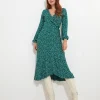 Shop Women's Collection | Midi Dresses | Dresses | Sale Dresses | Top Picks | Top Picks | Women's | Women's Joe Browns Florrie Wrap Frill Dress Green