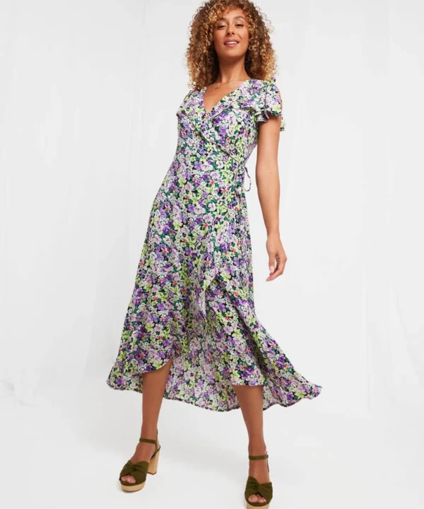 Sale Dresses | Women's Joe Browns Francesca Frill Dress Black / Pink
