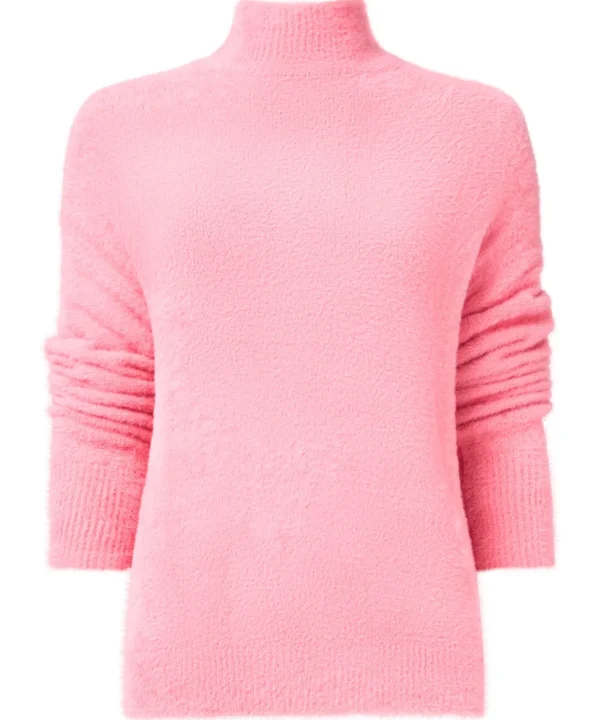 Shop Women's Collection | Cardigans & Coatigans | Sale Knitwear & Jumpers | Top Picks | Top Picks | Women's Joe Browns Fun and Fluffy High Neck Jumper Pink