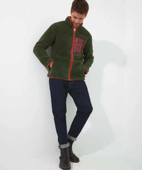 Shop Men's Collection | Hoodies & Sweatshirts | Layering Essentials | Tops & T-Shirts | Sale Hoodies & Sweatshirts | Sale Tops & T-Shirts | Top Picks | Men,s | Men,s | Men,s | Men,s | Men,s Joe Browns Funky Fleece Zip Through Olive