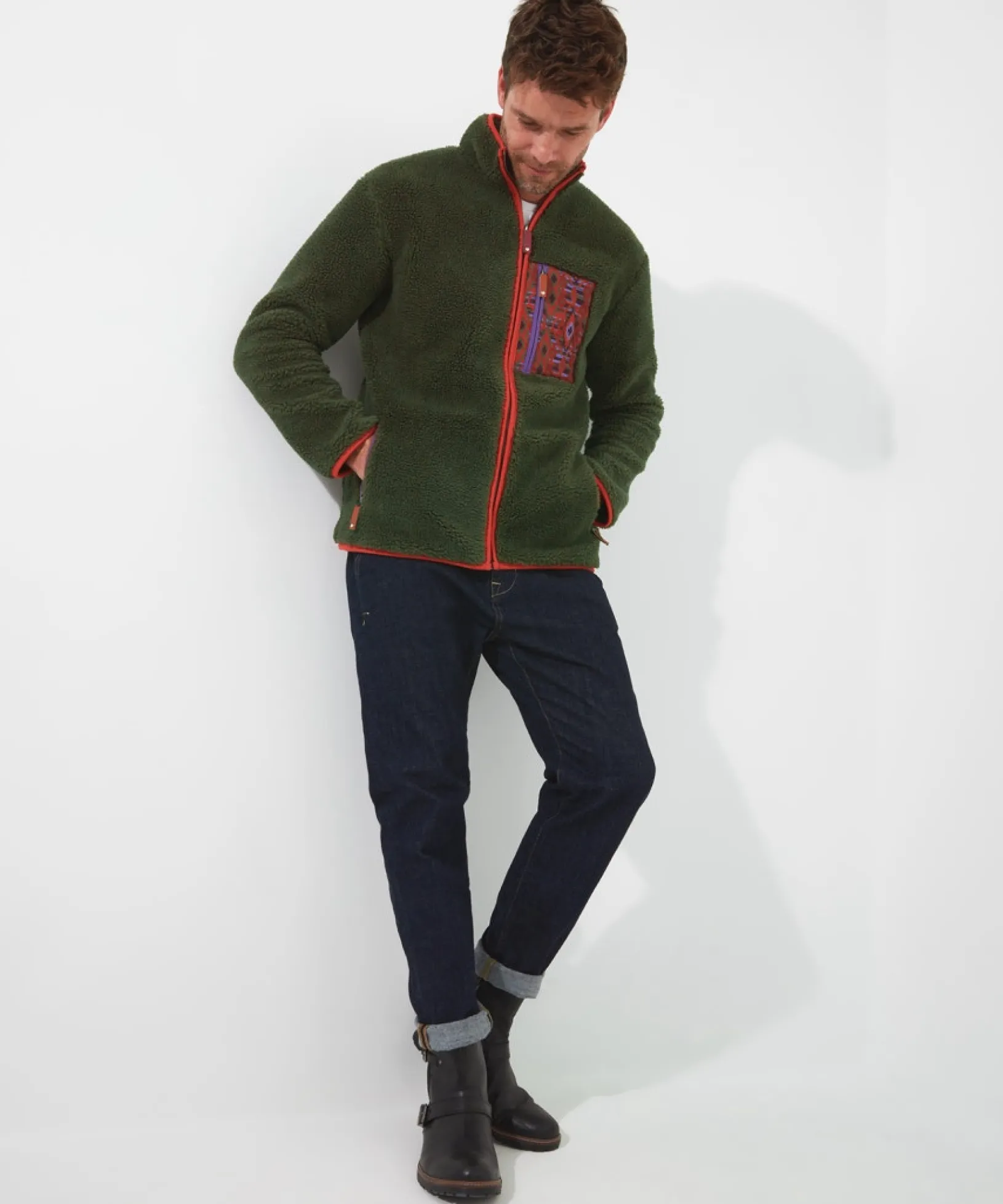 funky_fleece_zip_through_4.webp Shop Men's Collection | Hoodies & Sweatshirts | Layering Essentials | Tops & T-Shirts | Sale Hoodies & Sweatshirts | Sale Tops & T-Shirts | Top Picks | Men,s | Men,s | Men,s | Men,s | Men,s Joe Browns Funky Fleece Zip Through Olive